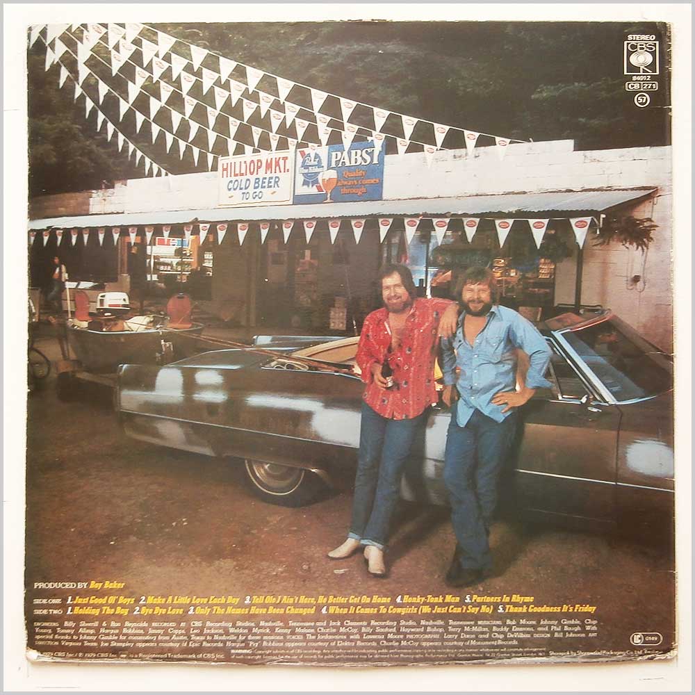 Moe Bandy and Joe Stampley - Just Good Ol' Boys  (CBS 84012) 
