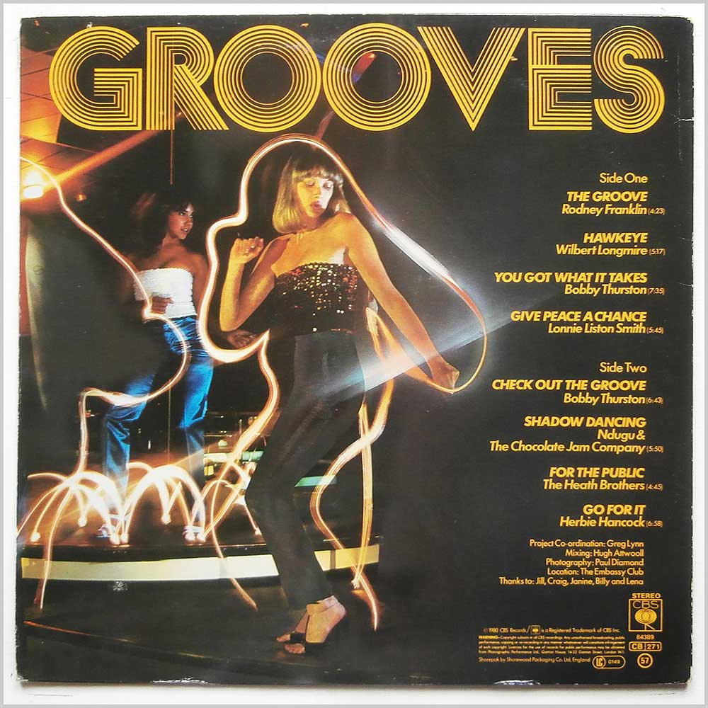 Various - Grooves  (CBS 84389) 