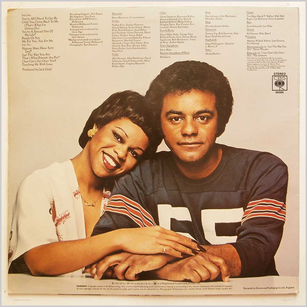 Johnny Mathis, Deniece Williams - That's What Friends Are For  (CBS 86068) 