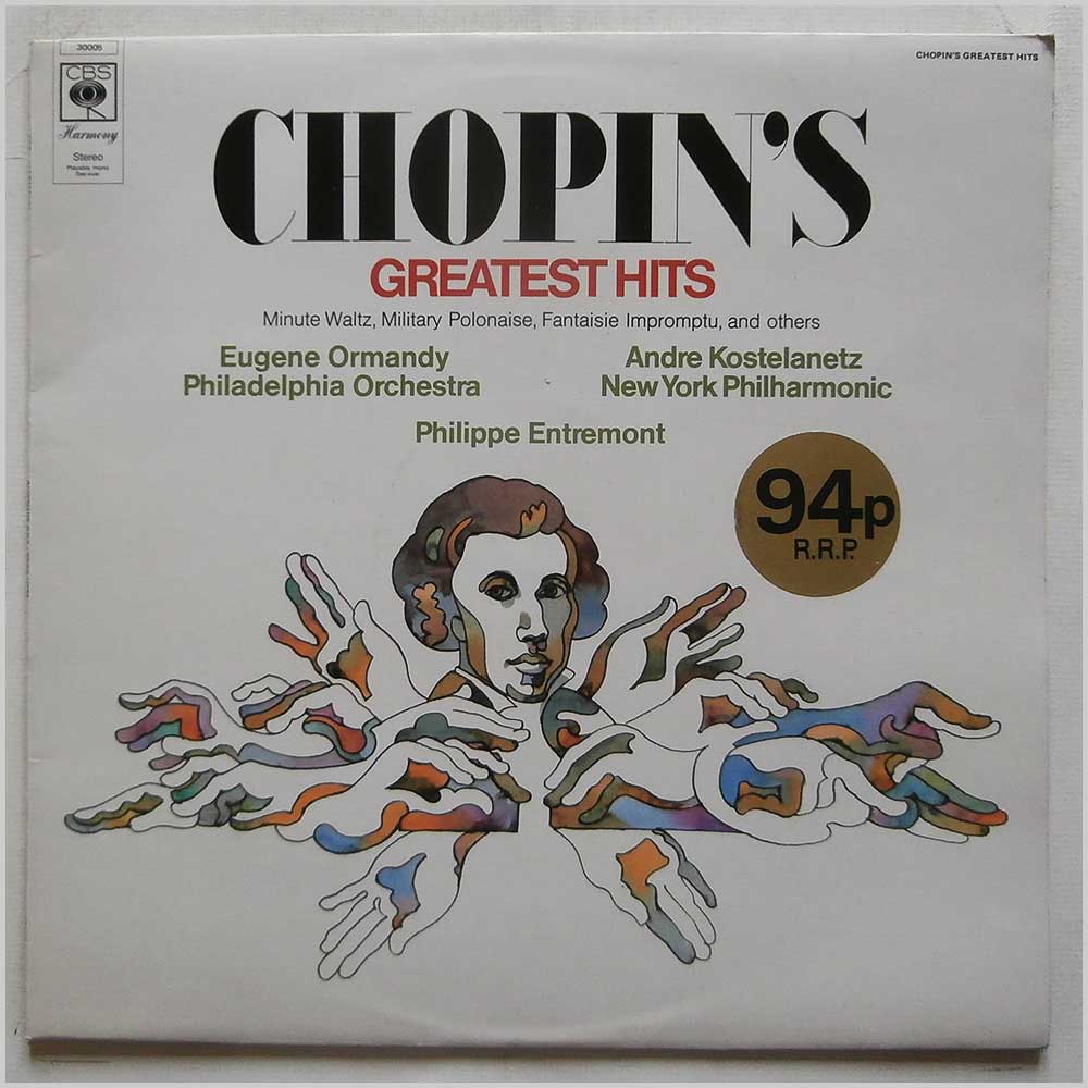 Various - Chopin's Greatest Hits  (CBS HARMONY 30005) 