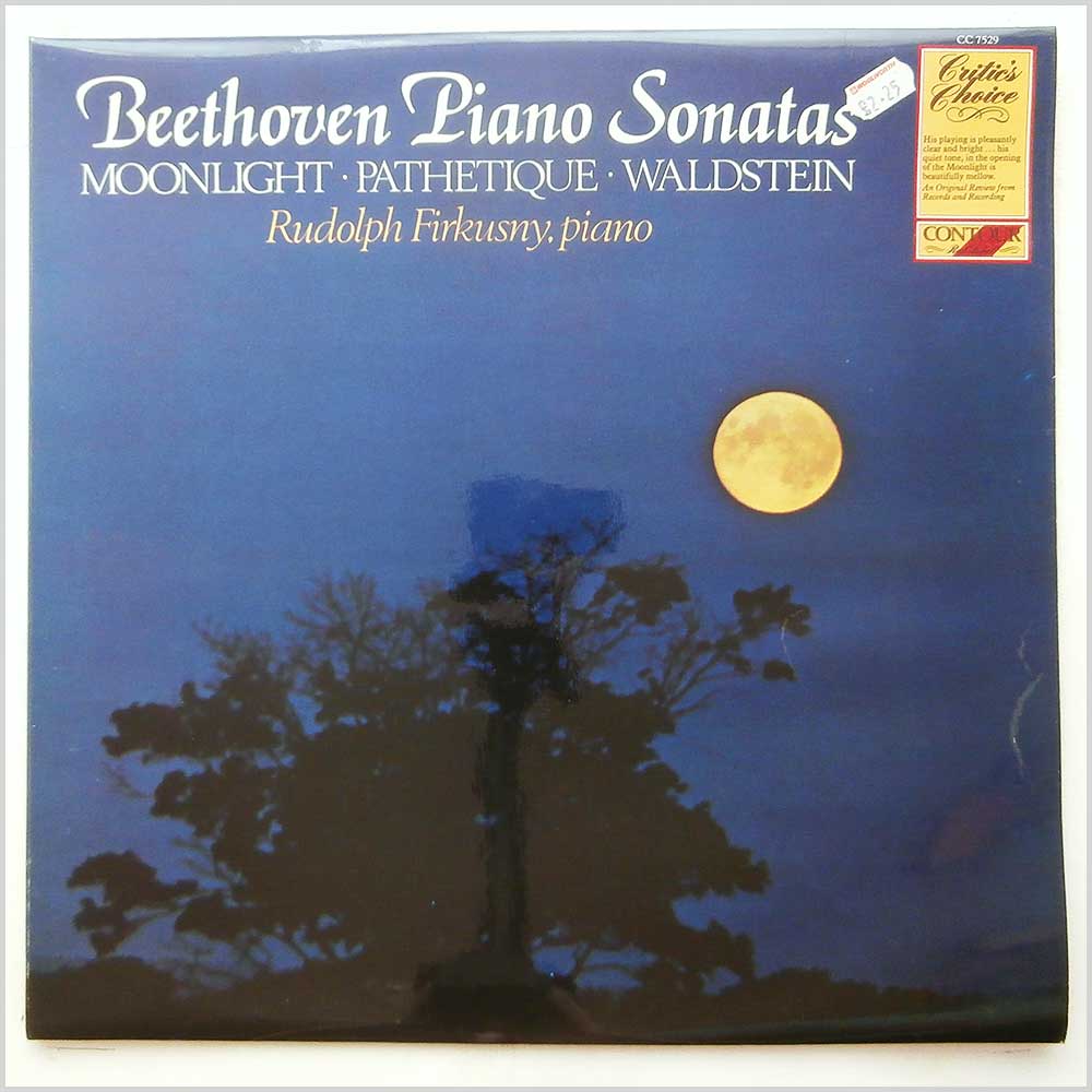 Rudolf Firkusny - Beethoven: Piano Sonatas (Moonlight, Pathetique, Waldstein)  (CC 7529) 