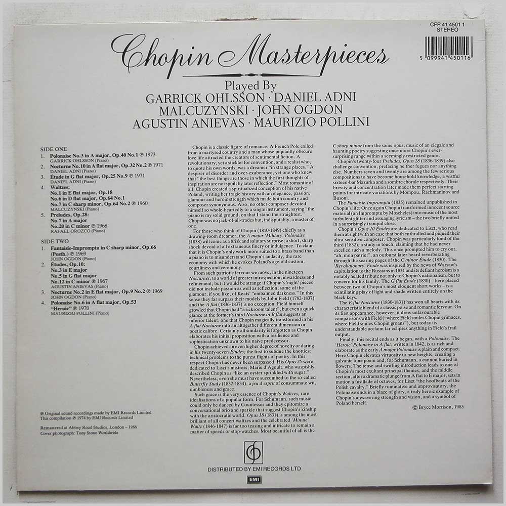 Various - Chopin: Materpieces  (CFP 41 45011) 