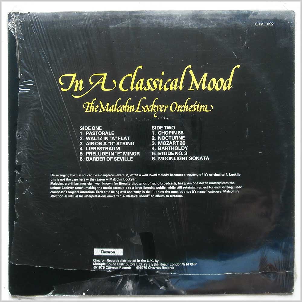 The Malcolm Lockyer Orchestra - In A Classical Mood  (CHVL 092) 