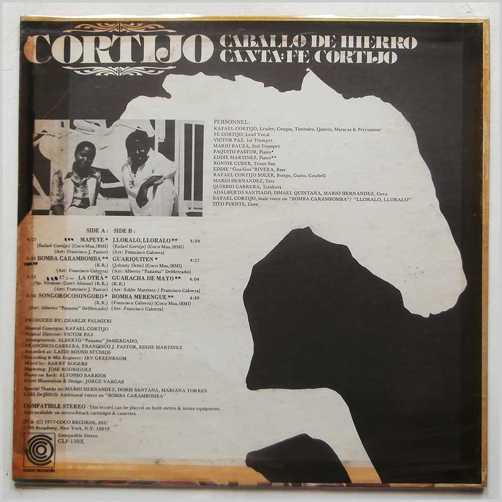 Cortijo Canta: Fe Cortijo - Caballo De Hierro  (CLP-130X) 