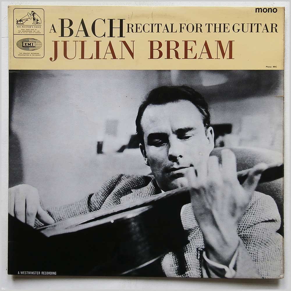 Julian Bream - A Bach Recital For The Guitar  (CLP 1929) 