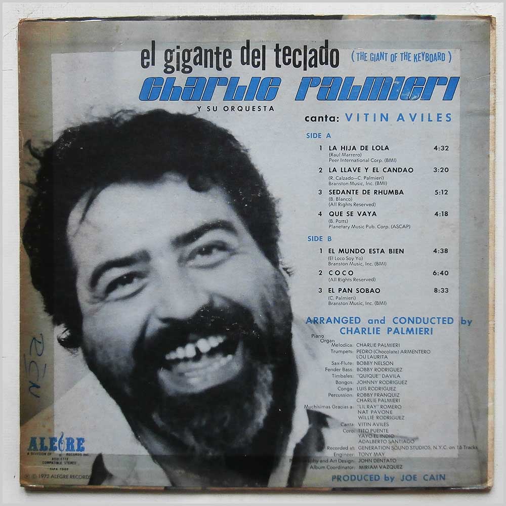 Charlie Palmieri - El Gigante Del Teclado  (CLPA 7003) 