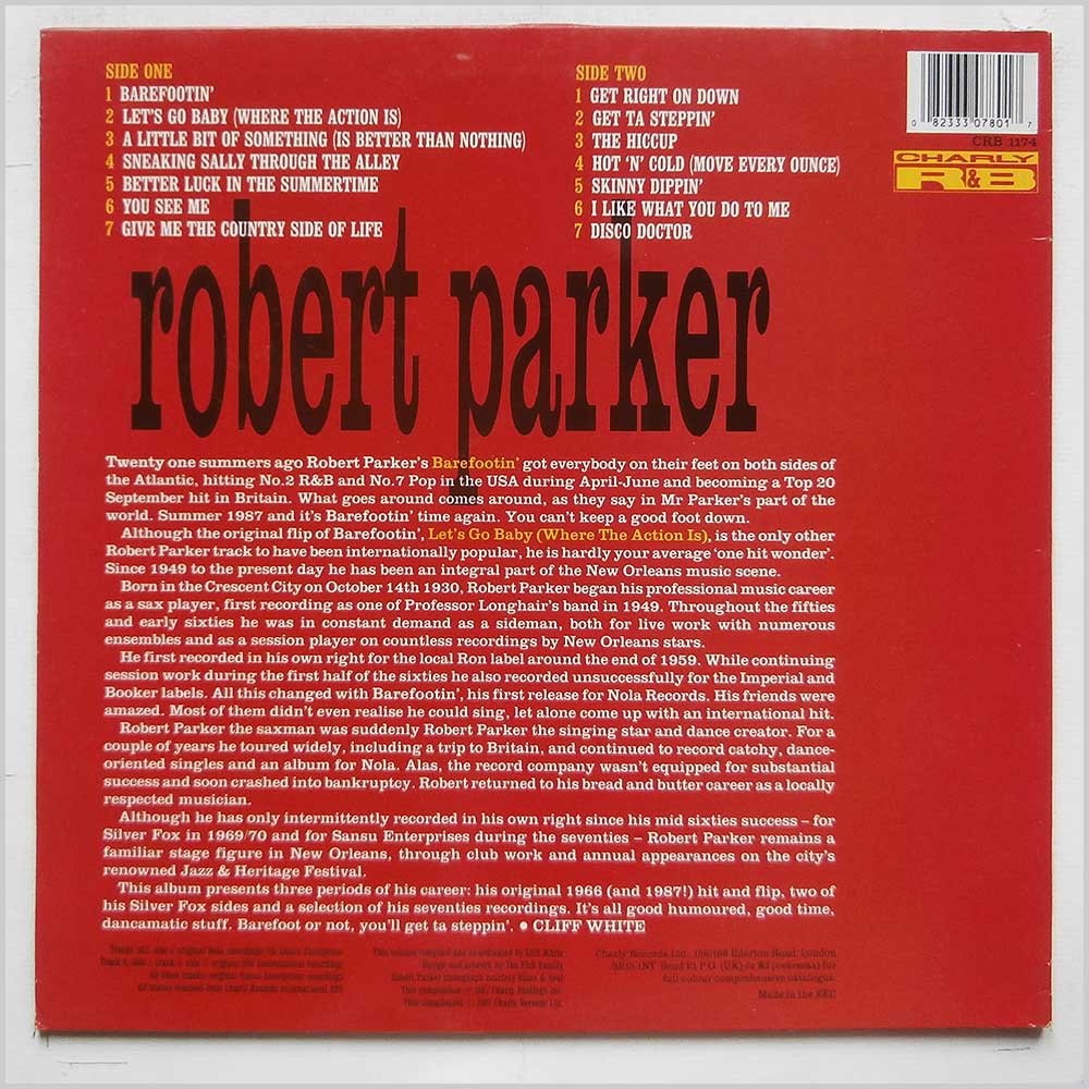 Robert Parker - Get Ta Steppin'  (CRB 1174) 