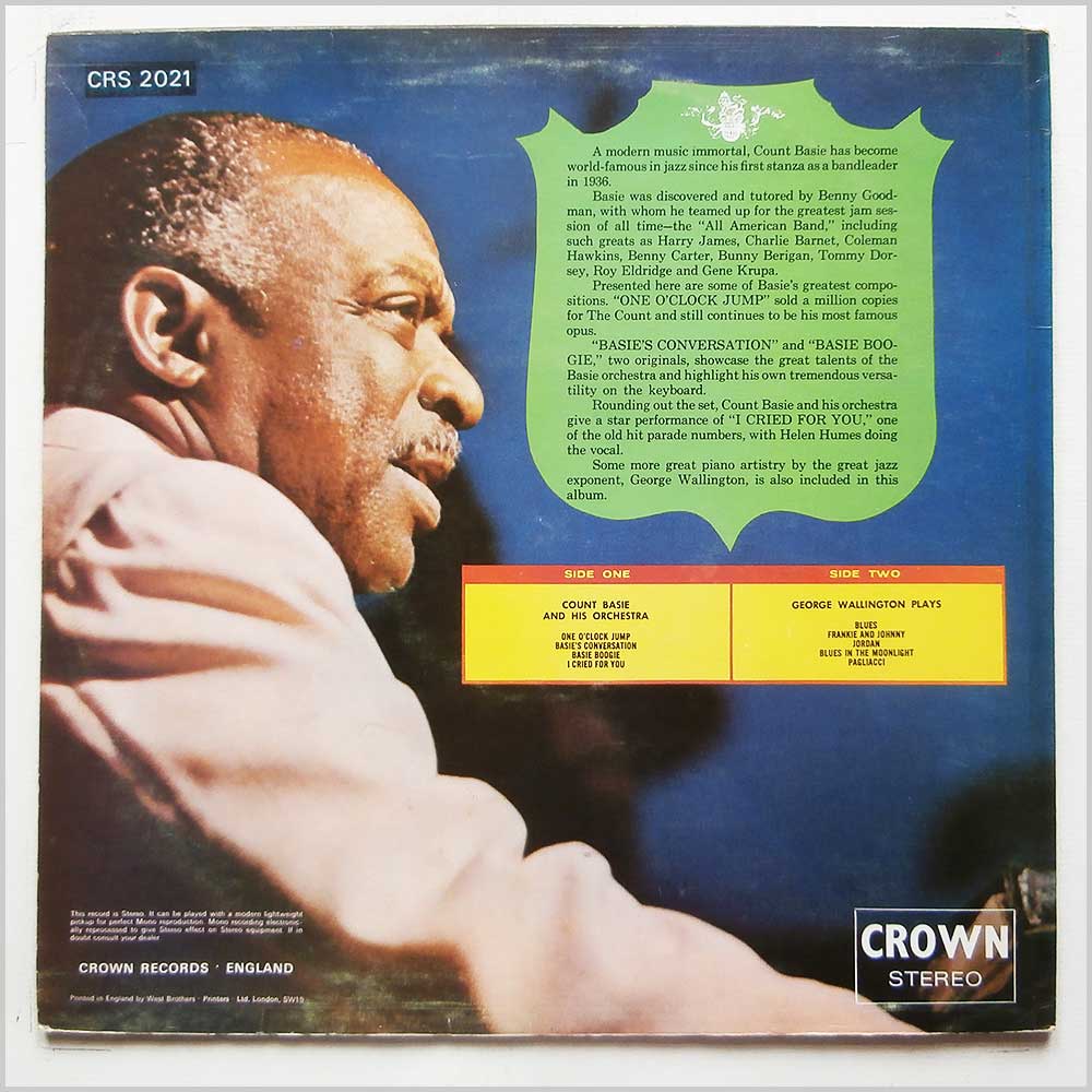 Count Basie and His Orchestra, George Wallington - Count Basie and His Orchestra  (CRS 2021) 
