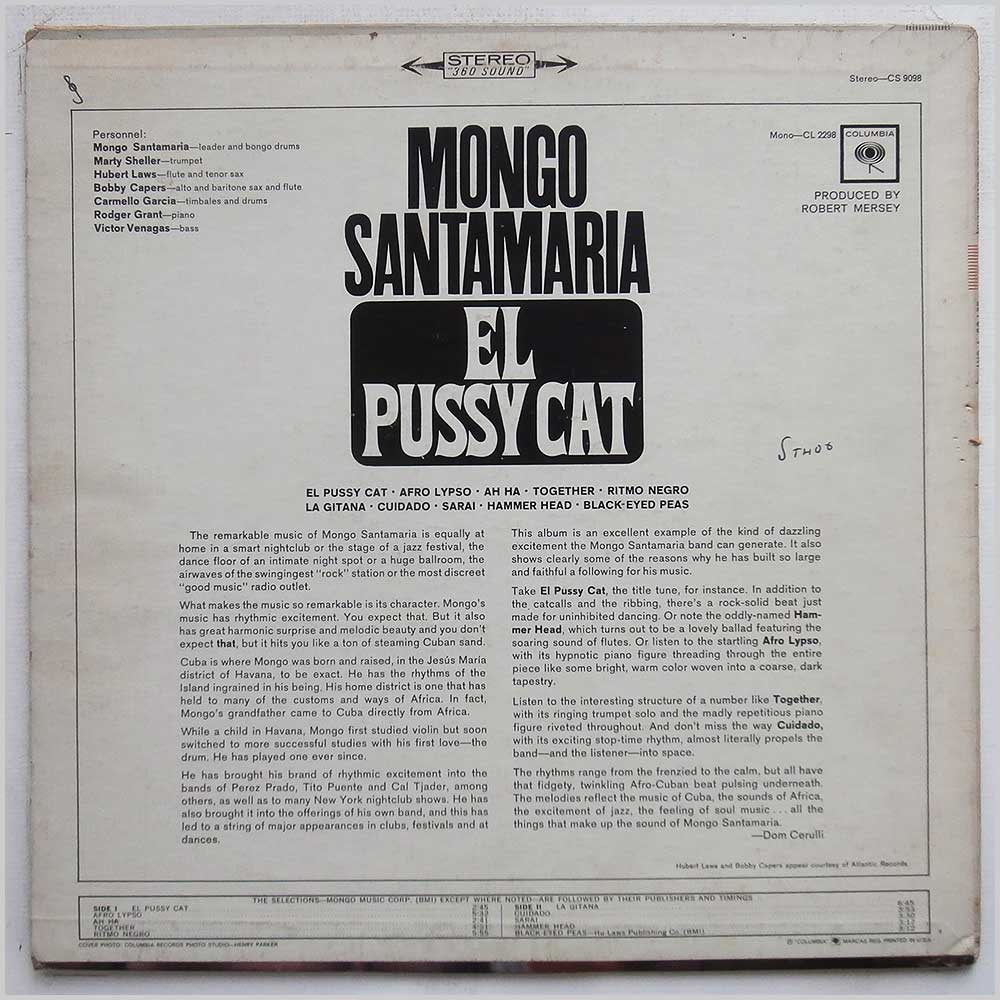 Mongo Santamaria - El Pussy Cat  (CS 9098) 