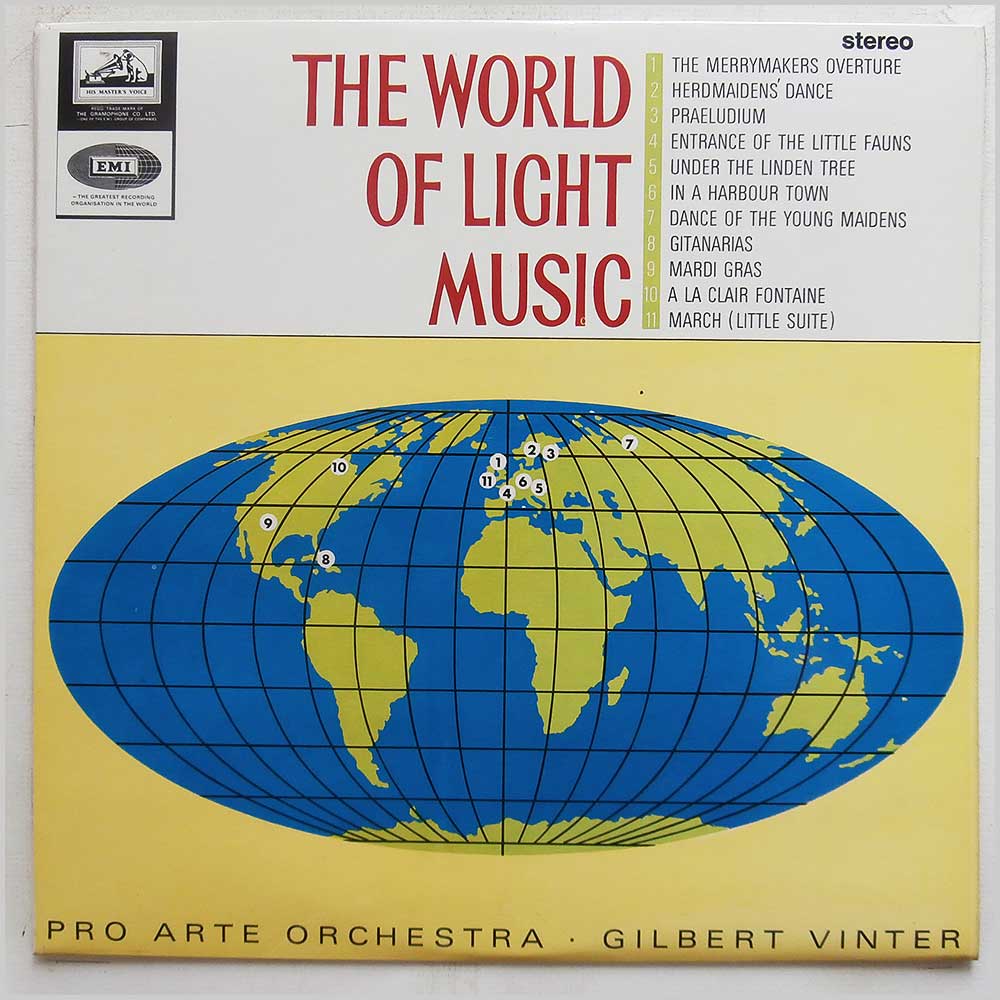 Pro Arte Orchestra, Gilbert Vinter - The World Of Light Music  (CSD 1588) 