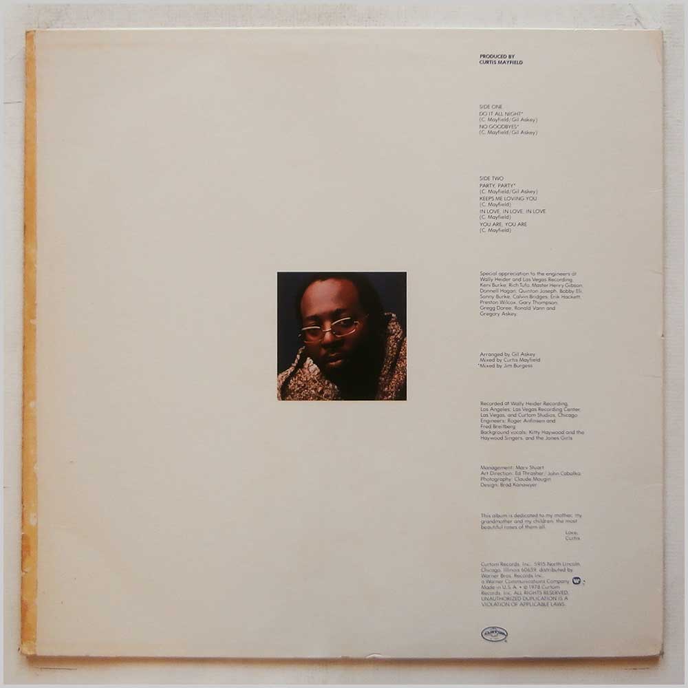 Curtis Mayfield - Do It All Night  (CUK 5022) 