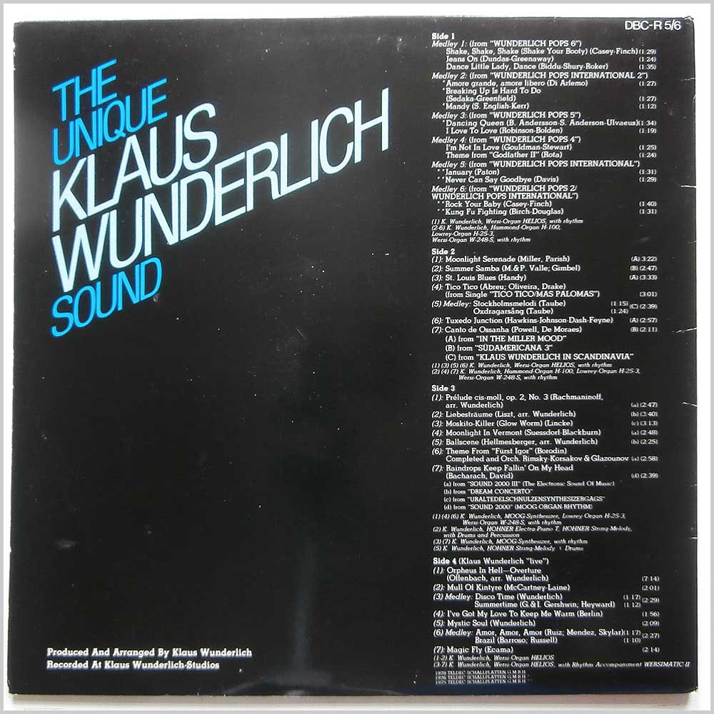Klaus Wunderlich - The Unique Klaus Wunderlich Sound  (DBC-R5/6) 