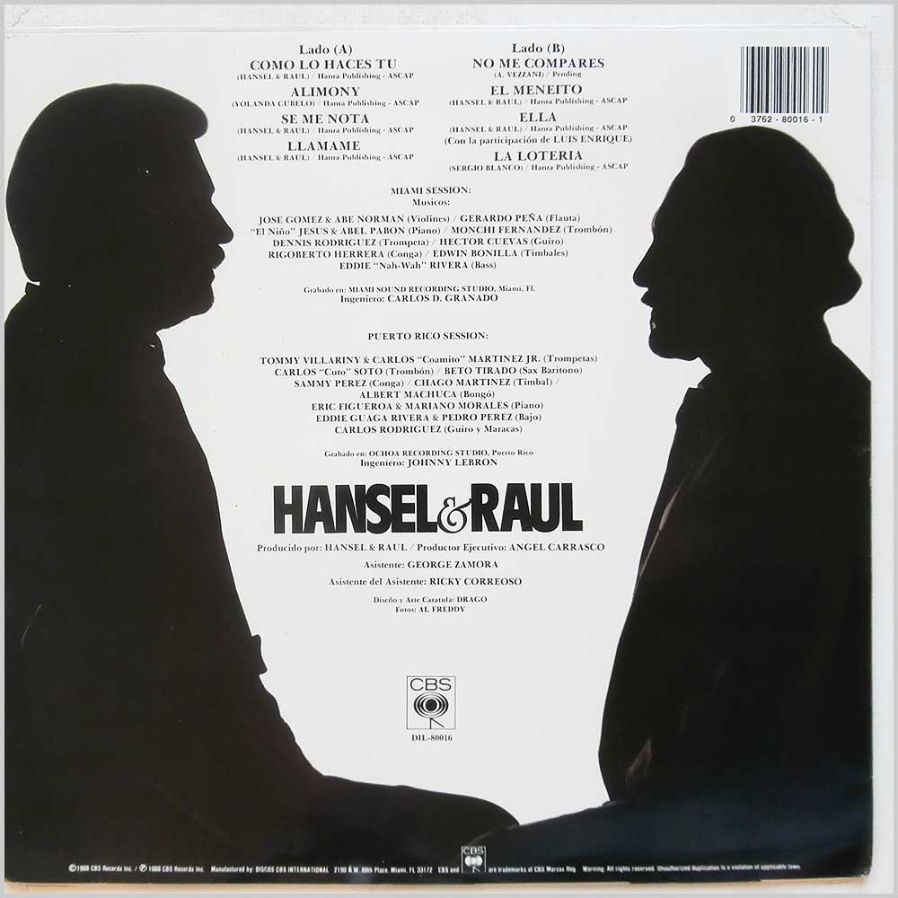 Hansel Y Raul - Blanco Y Negro  (DIL-80016) 