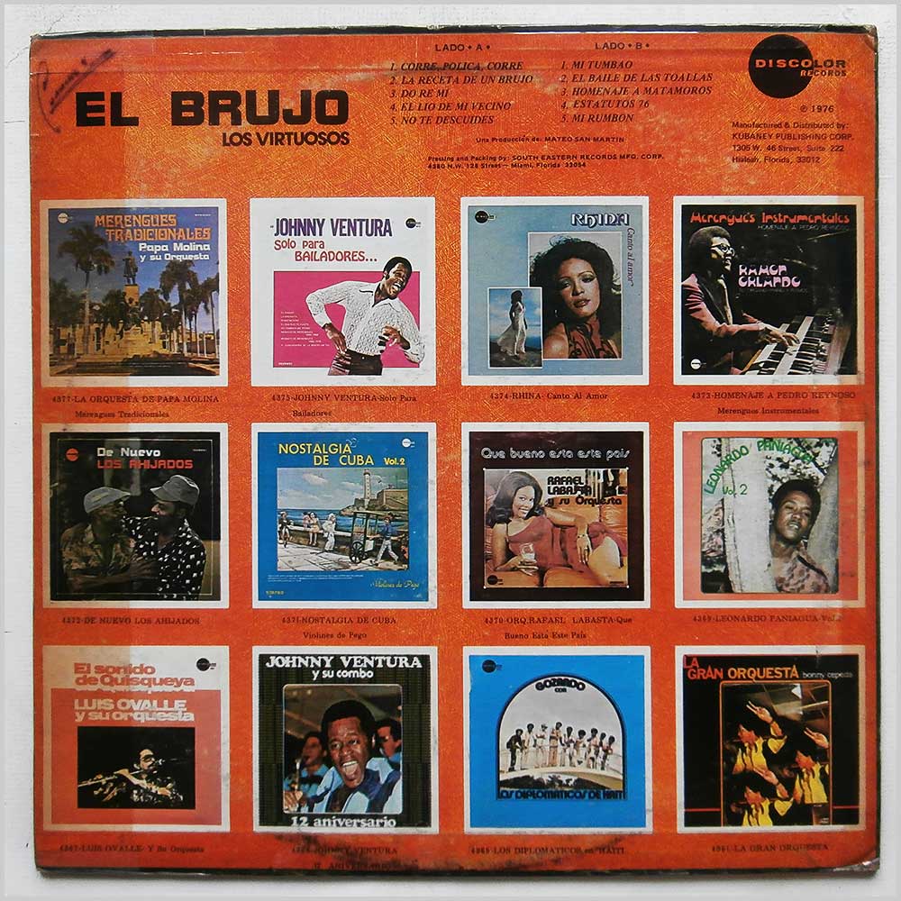 Los Virtuosos - El Brujo  (DISCOLOR 4368) 