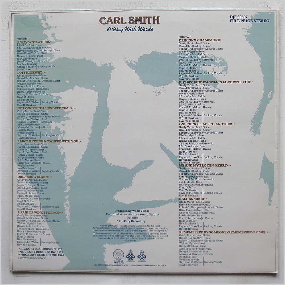 Carl Smith - A Way With Words  (DJF 20507) 