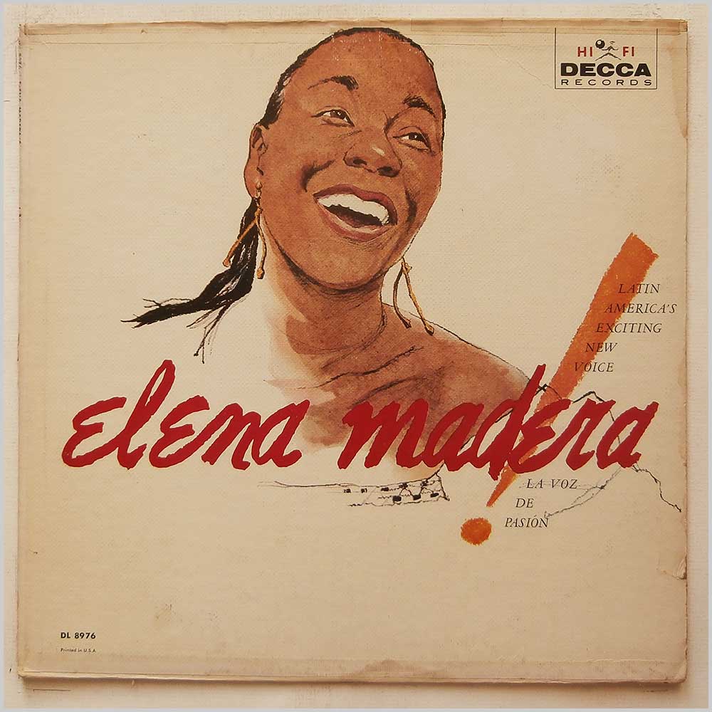 Elena Madera - Elena Madera With Orchestra Directed By Johnny Conquet  (DL 8976) 