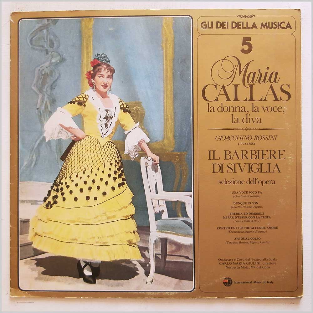 Maria Callas, Gioacchino Rossini, Orchestra Del Teatro Alla Scala, Carlo Maria Giulini - Il Barbiere Di Siviglia, Selezione Dell'Opera  (DMC 05) 