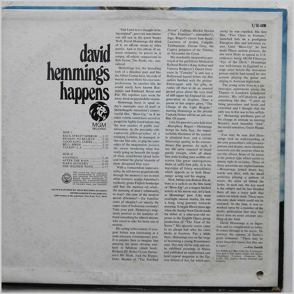 David Hemmings - Happens  (E-4490) 