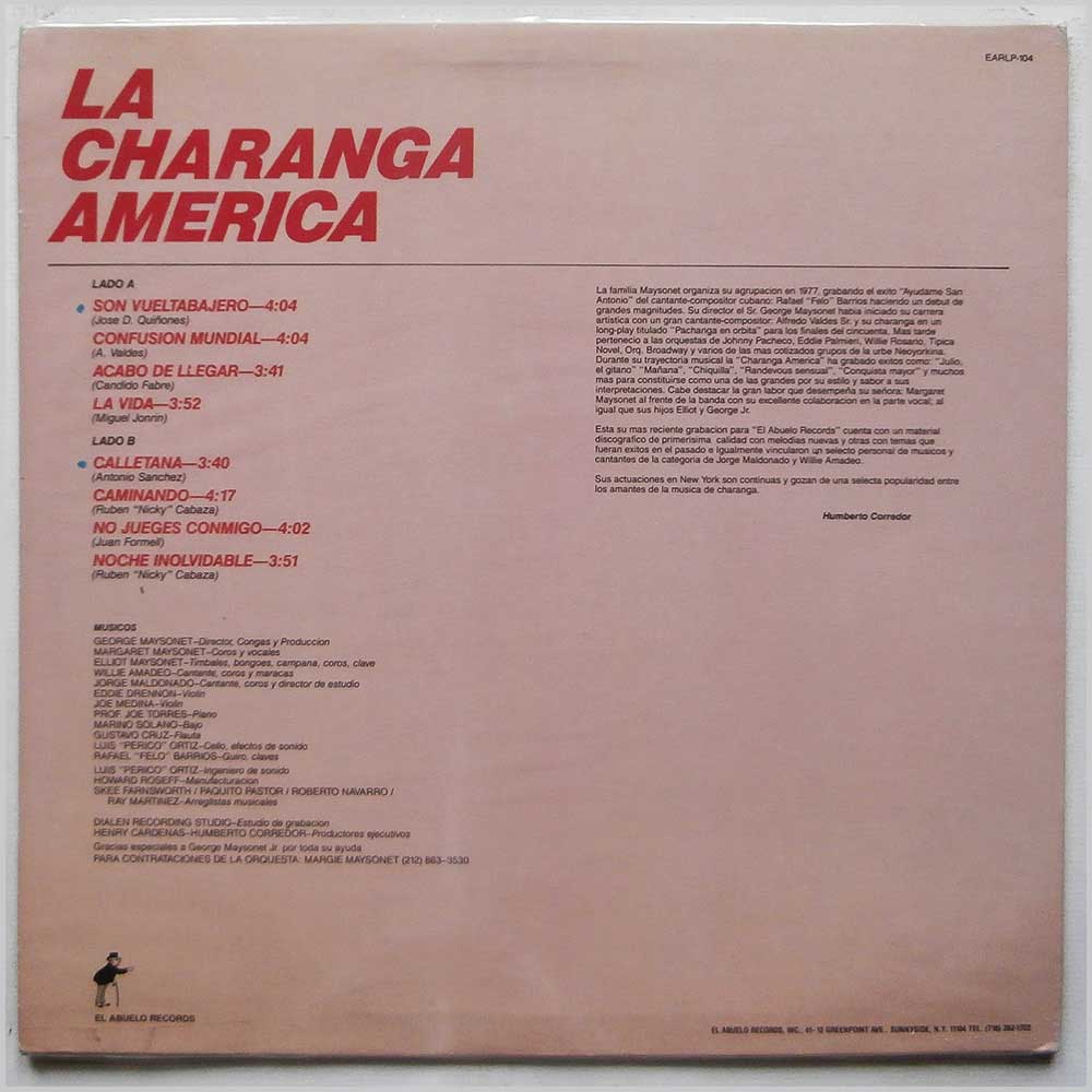 Charanga America - Siempre Con Sabor  (EARLP-104) 