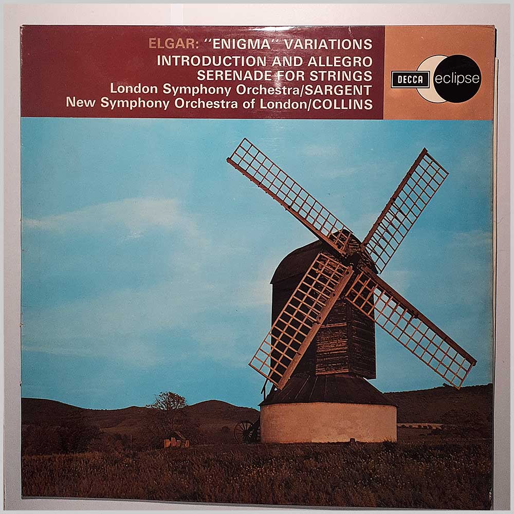 Sir Malcolm Sargent, Anthony Collins, London Symphony Orchestra, New Symphony Orchestra Of London - Elgar: Enigma Variations Introduction and Allegro, Serenade For Strings  (ECS 588) 