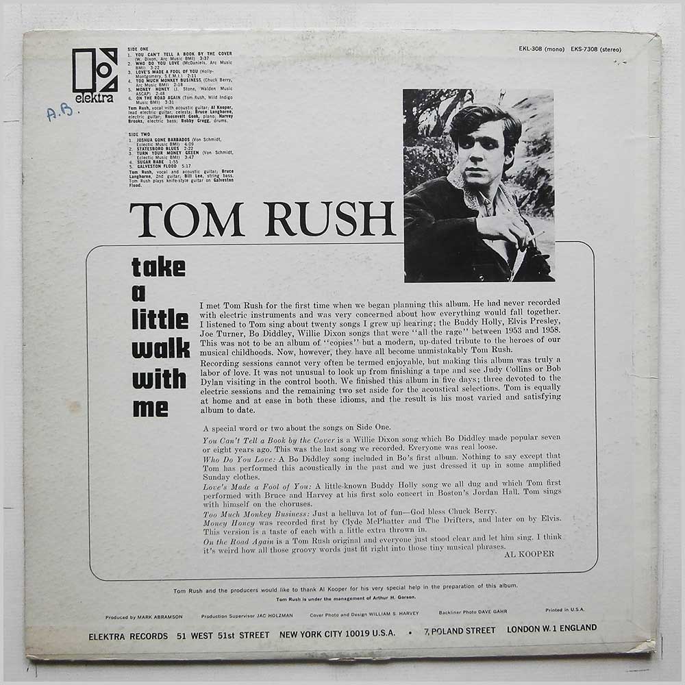 Tom Rush - Take A Little Walk With Me  (EKL-308) 