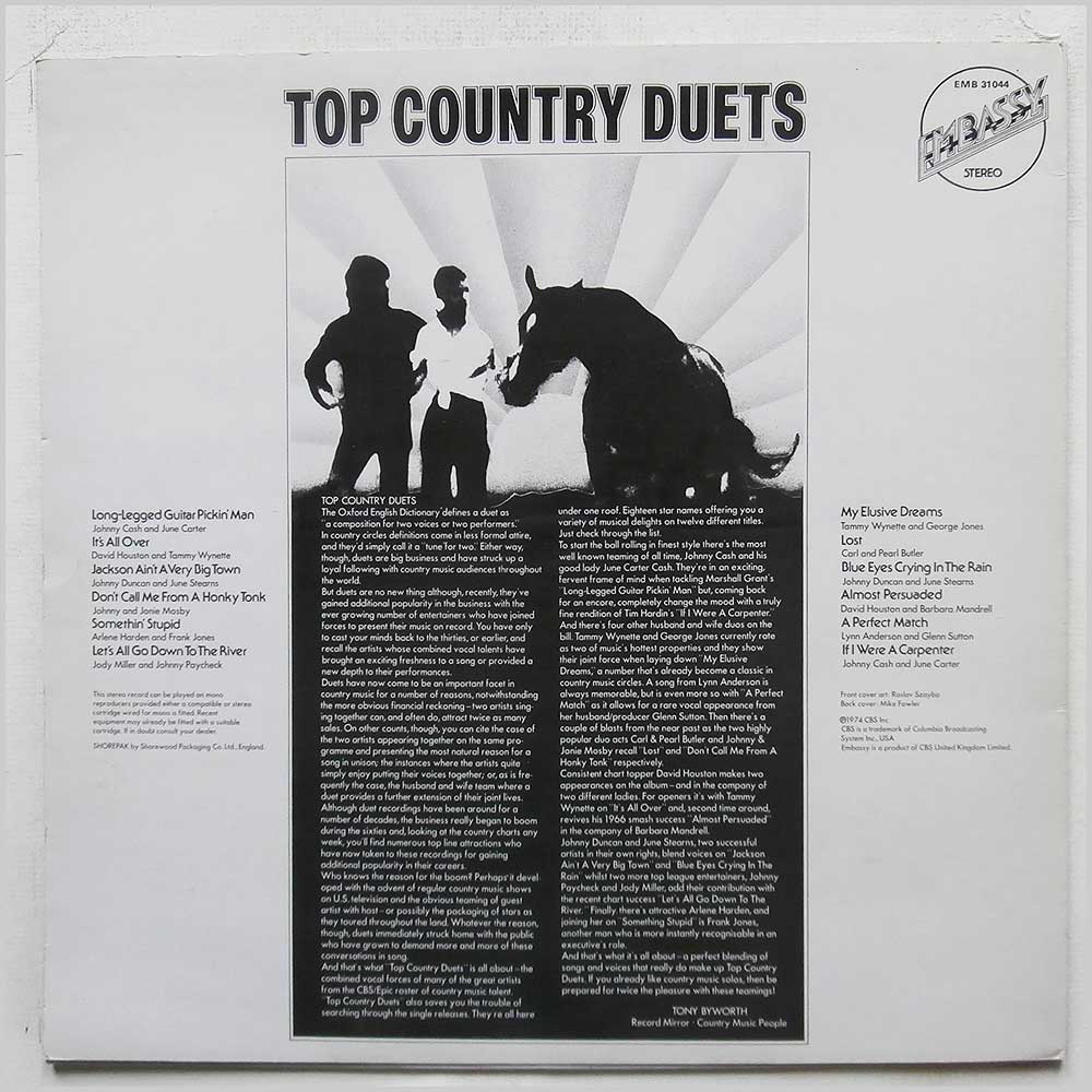 Various - Top Country Duets  (EMB 31044) 