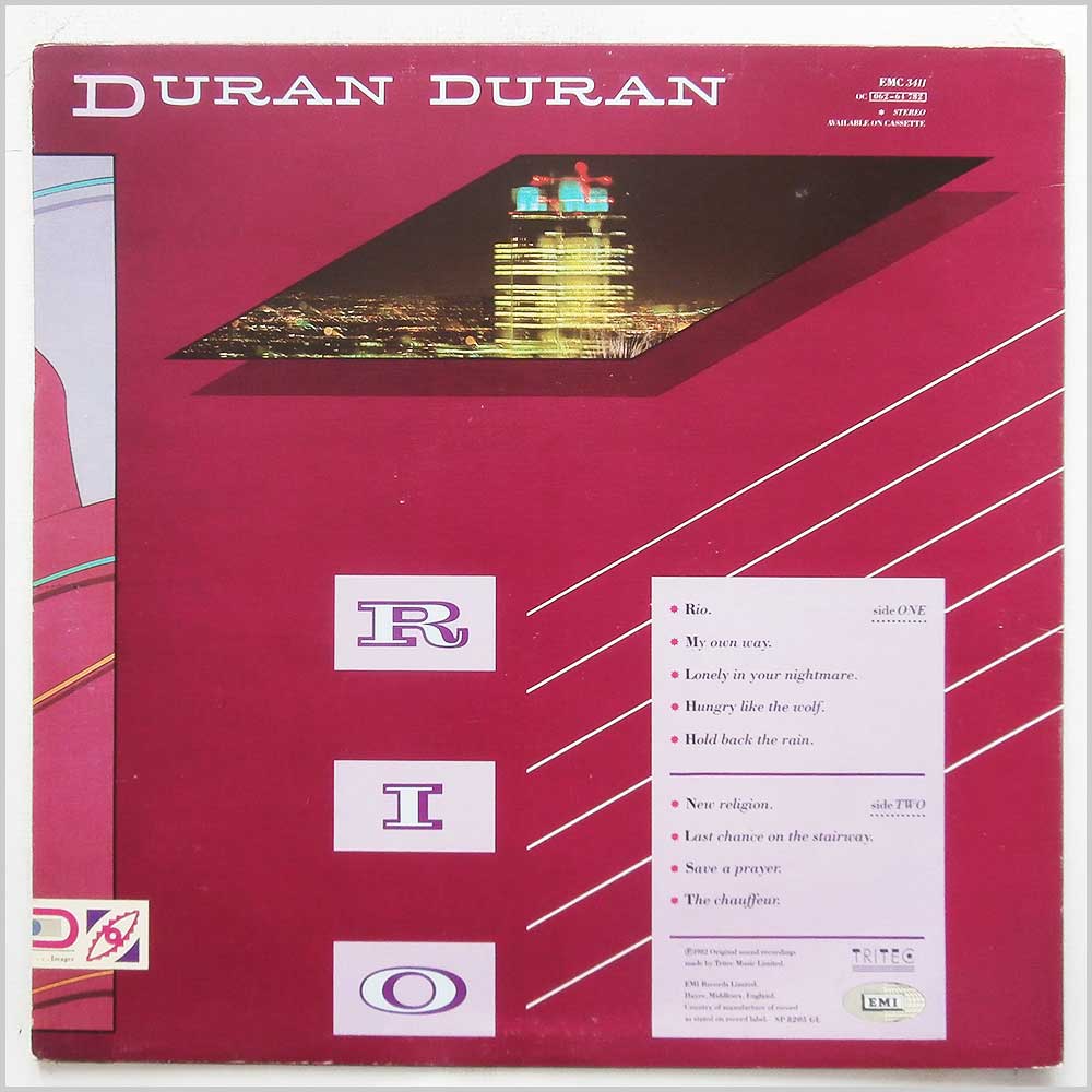 Duran Duran - Rio  (EMC 3411) 
