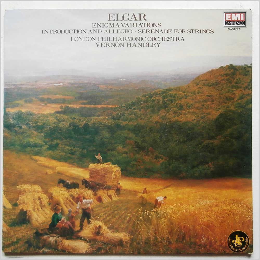 Vernon Handley, The London Philharmonic Orchestra - Elgar: Enigma Variations, Introduction and Allegro For Strings, Serenade For Strings  (EMX 2011) 