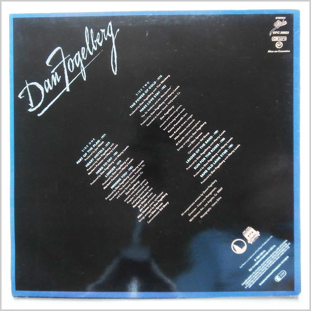 Dan Fogelberg - Greatest Hits  (EPC 25023) 