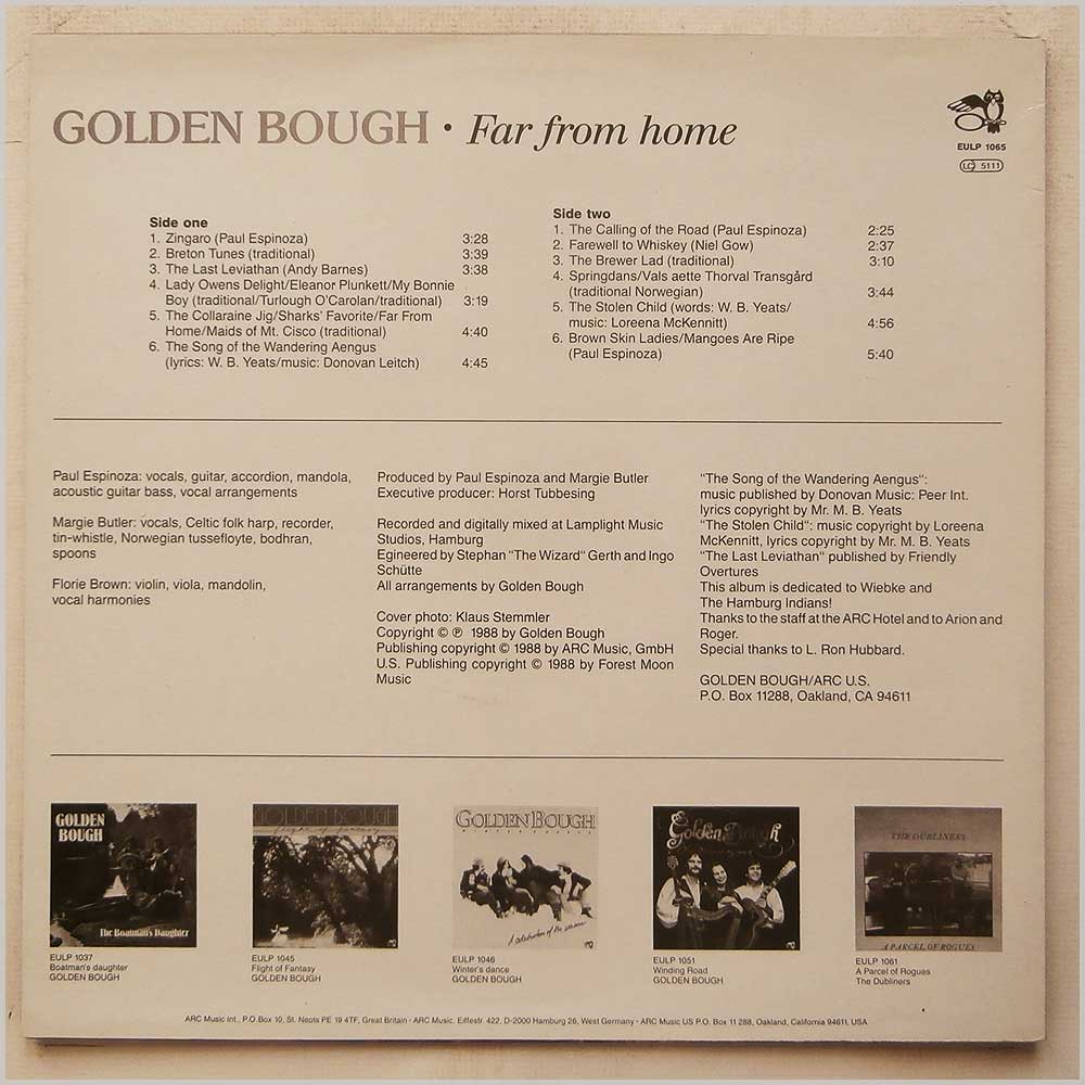 Golden Bough - Far From Home  (EULP 1065) 