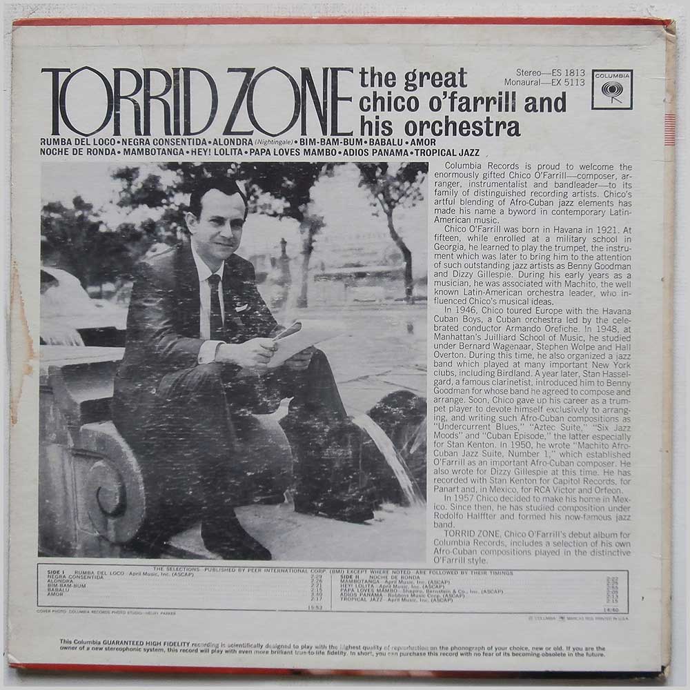 Chico O'Farrill and His Orchestra - Torrid Zone  (EX 5113) 
