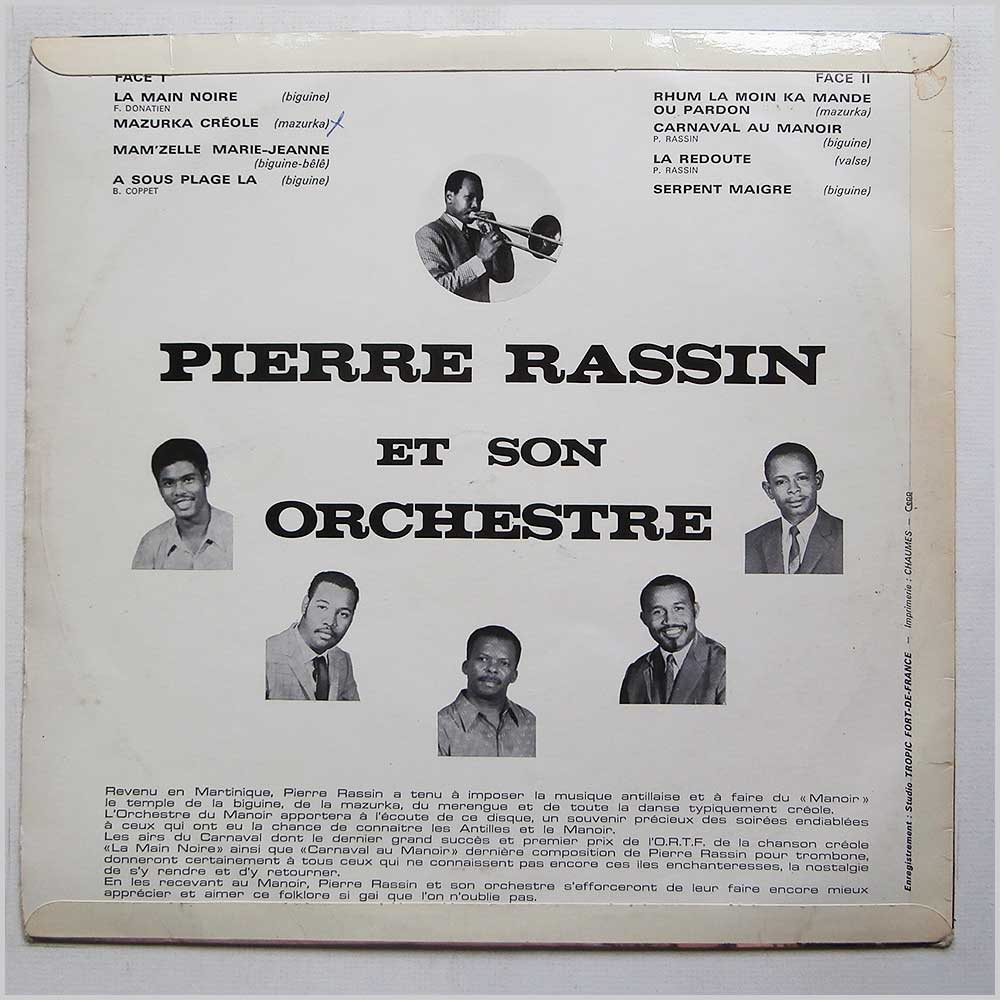 Pierre Rassin Et Son Orchestre - Pierre Rassin Au Manor  (FACE 11) 