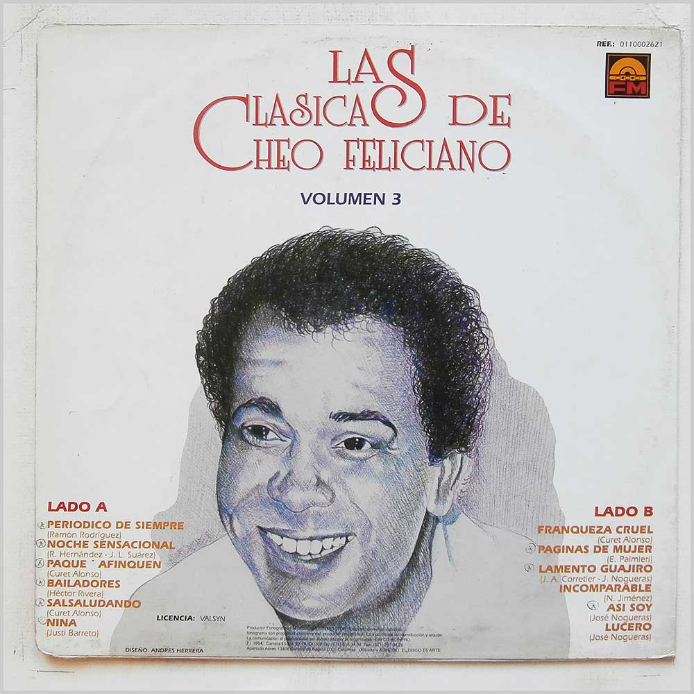 Cheo Feliciano - Las Clasicas De Cheo Feliciano Volumen 3  (FM 0110002621) 