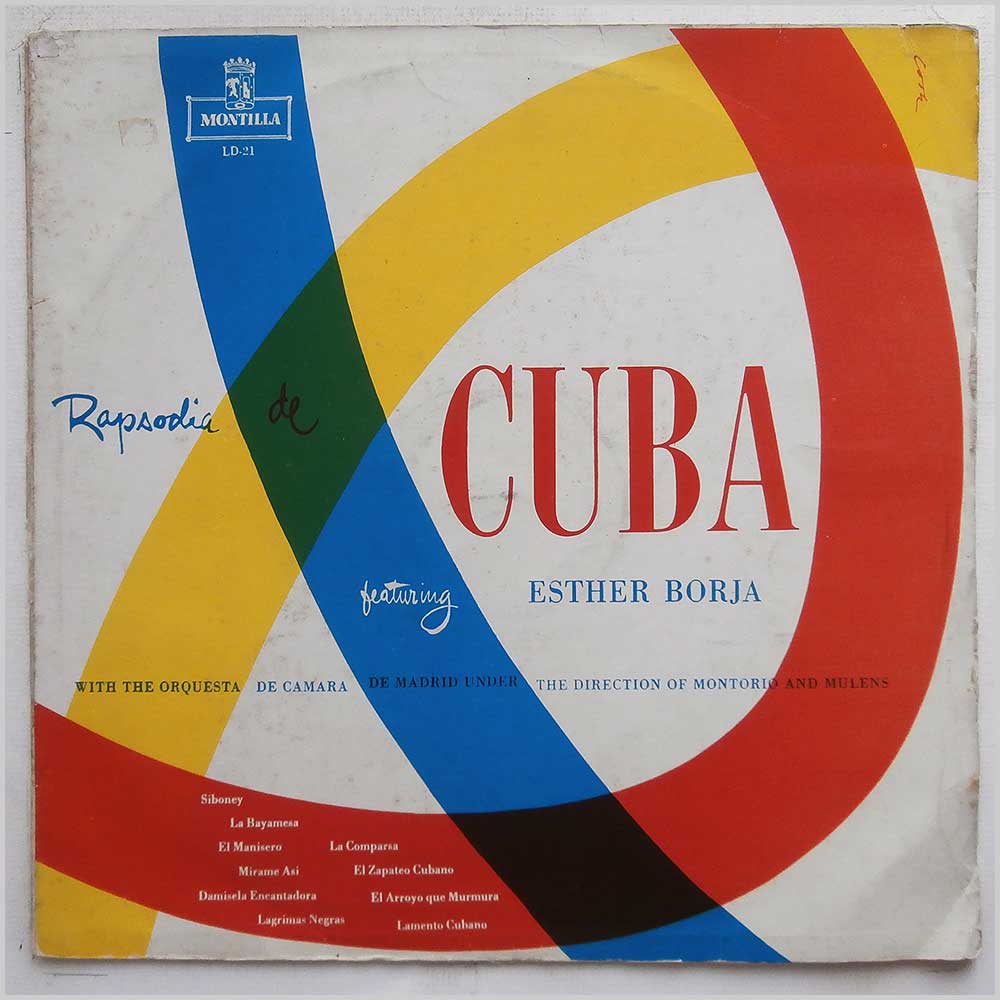 Esther Borja, The Orquesta De Camara De Madrid - Rapsodia De Cuba Featuring Esther Borja  (FM 21) 