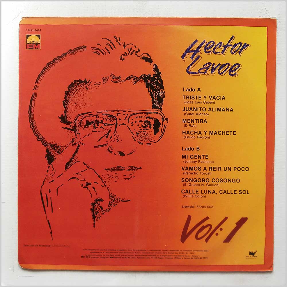Hector Lavoe - Las Clasicas De Hector Lavoe Vol. 1  (FM LP(11)2424) 