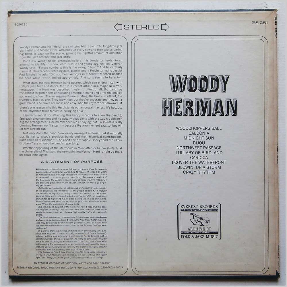 Woody Herman - Woody Herman  (FS 281) 