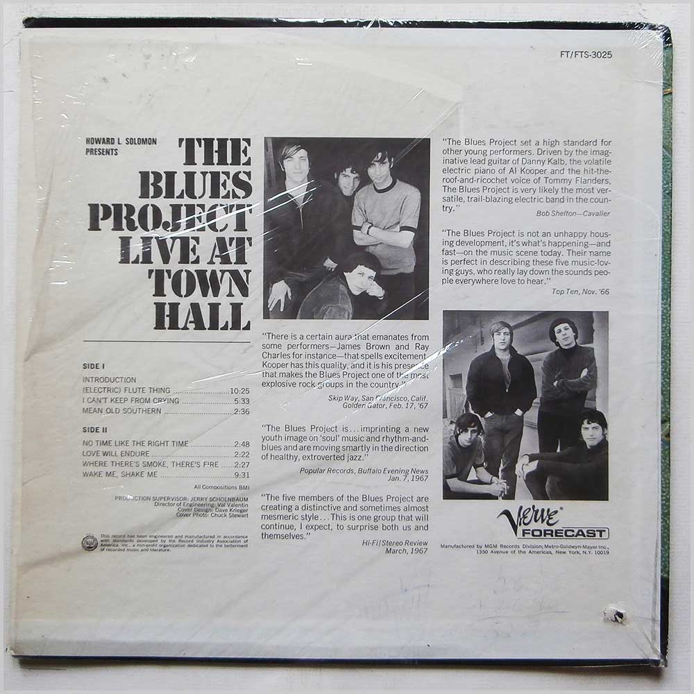 The Blues Project - The Blues Project Live At Town Hall  (FT-3025) 