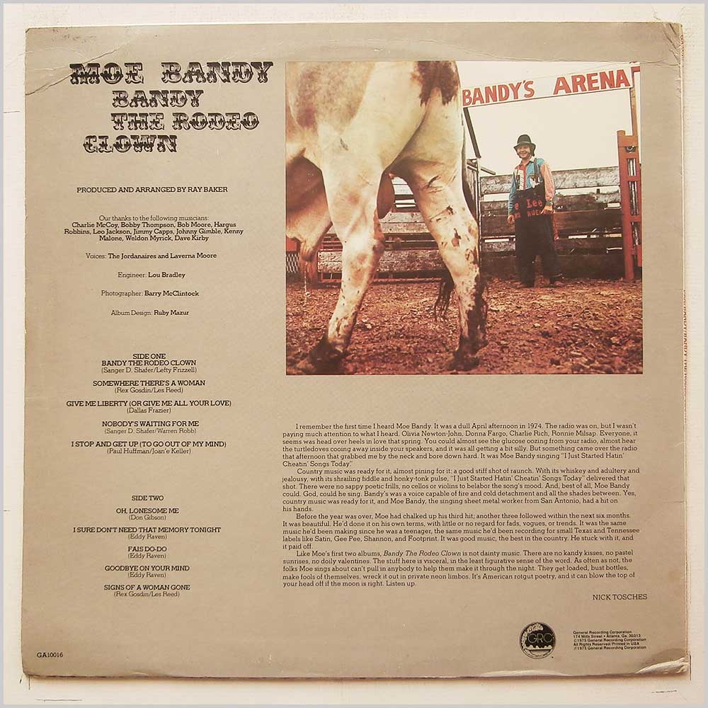 Moe Bandy - Bandy The Rodeo Clown  (GA10016) 