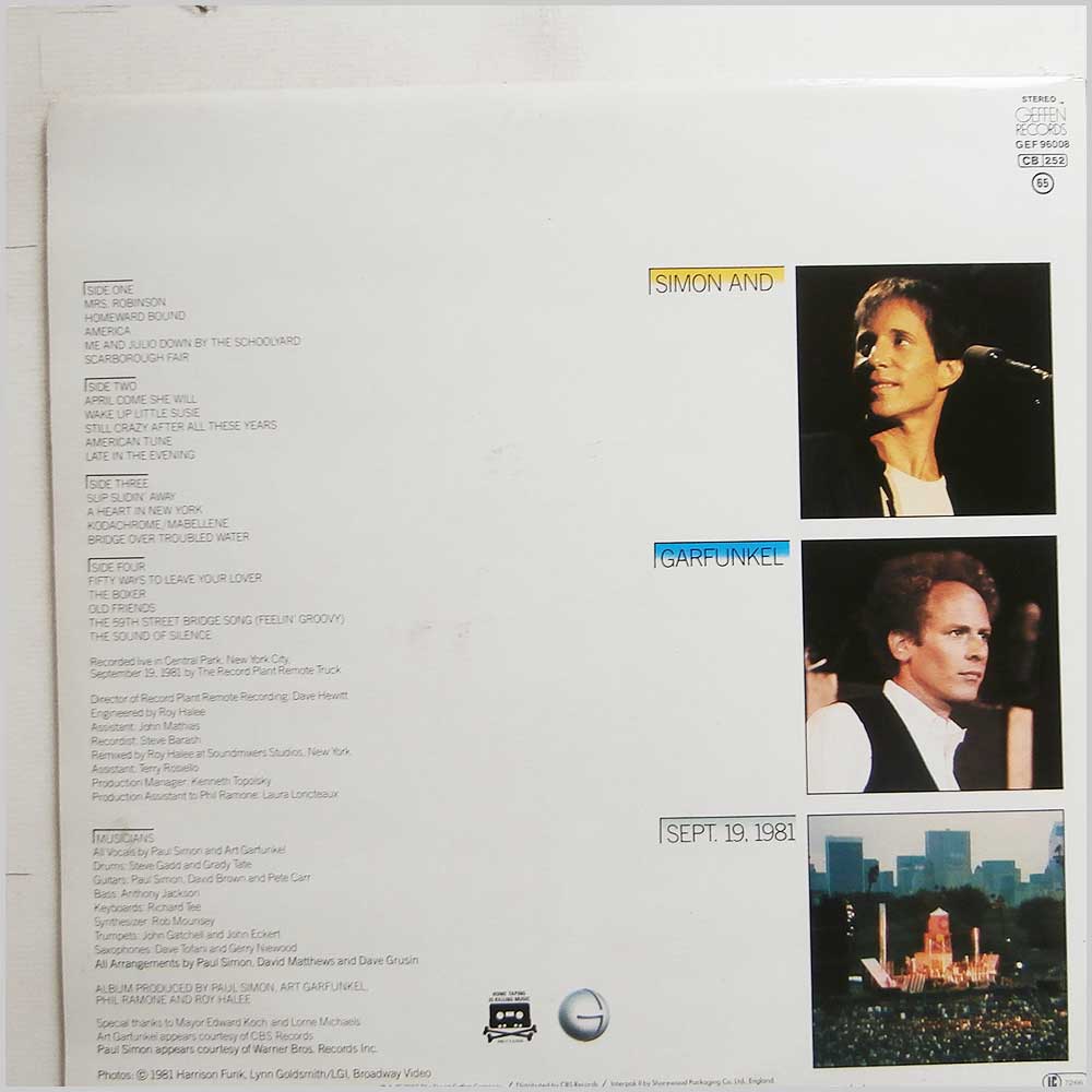 Simon and Garfunkel - The Concert in Central Park  (GEF 96008) 
