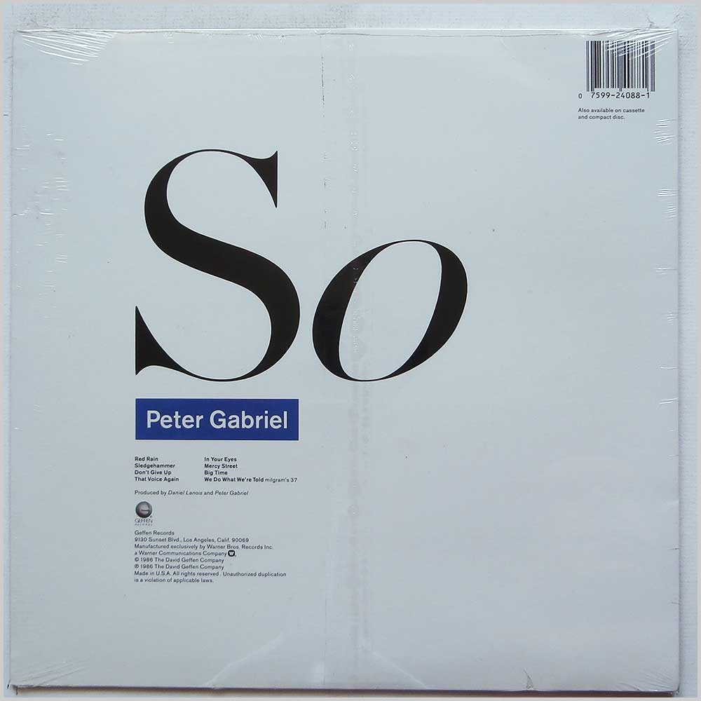 Peter Gabriel - So  (GHS 24088) 