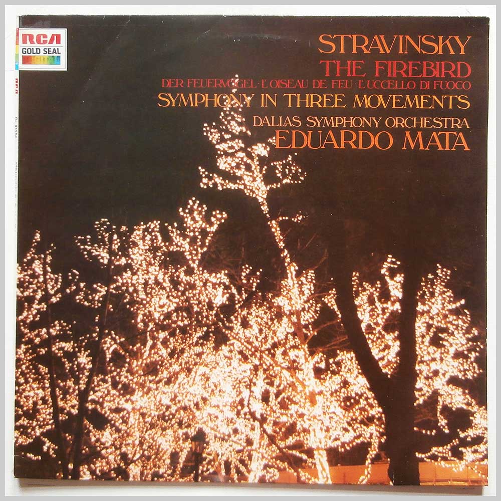 Eduardo Mata, Dallas Symphony Orchestra - Stravinsky: The Firebird, Symphony in Three Movements  (GL 84306) 