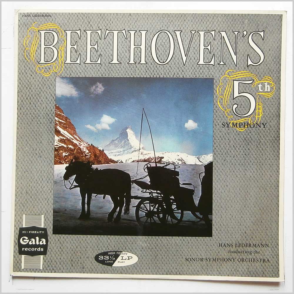 Hans Ledermann, Sonor Symphony Orchestra - Beethoven:'s 5th Symphony  (GLP 321) 