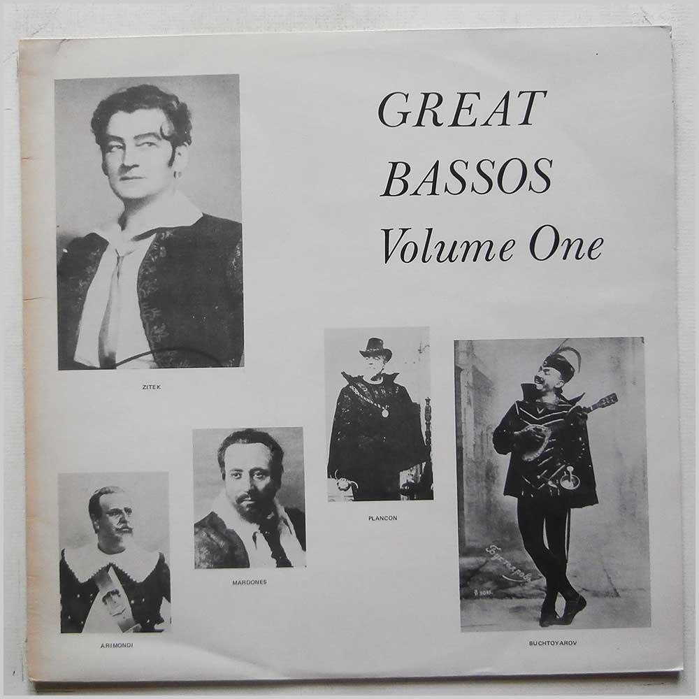 Various - Great Bassos Volume One  (GV 95) 