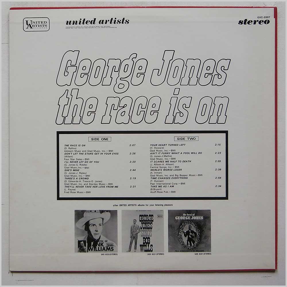 George Jones - The Race Is On  (GXC-2007) 