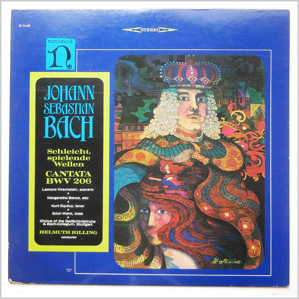 Helmuth Rilling, Chorus Of The Gedachtniskirche and Bach-Collegium, Stuttgart - Johann Sebastian Bach: Schleicht, Spielende Wellen  (H-71187) 