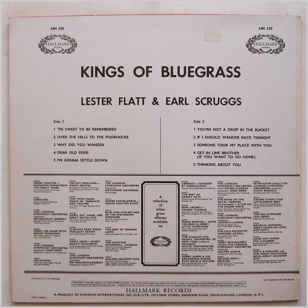 Flatt and Scruggs - Kings Of Bluegrass  (HM 559) 