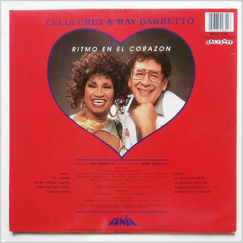 Celia Cruz y Ray Barretto - Ritmo En El Corazon  (HOT 124) 