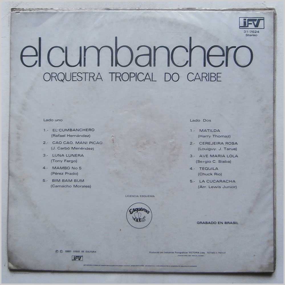 Orquesta Tropical Do Caribe - El Cumbanchero  (IFV 31-7624) 