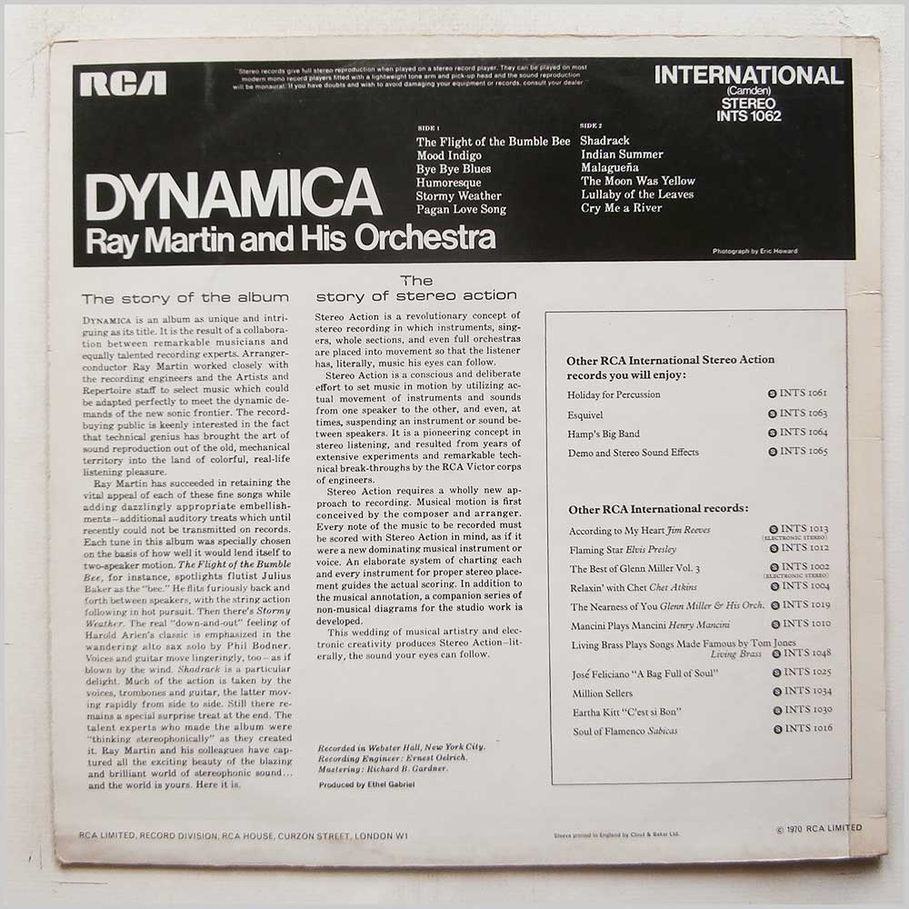 Ray Martin and His Orchestra - Dynamica  (INTS 1062) 