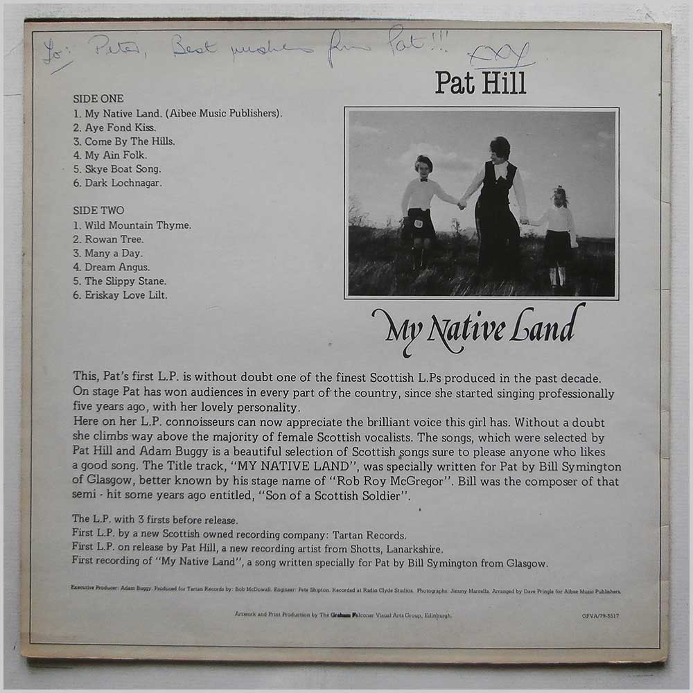 Pat Hill - My Native Land  (IRC10/77) 